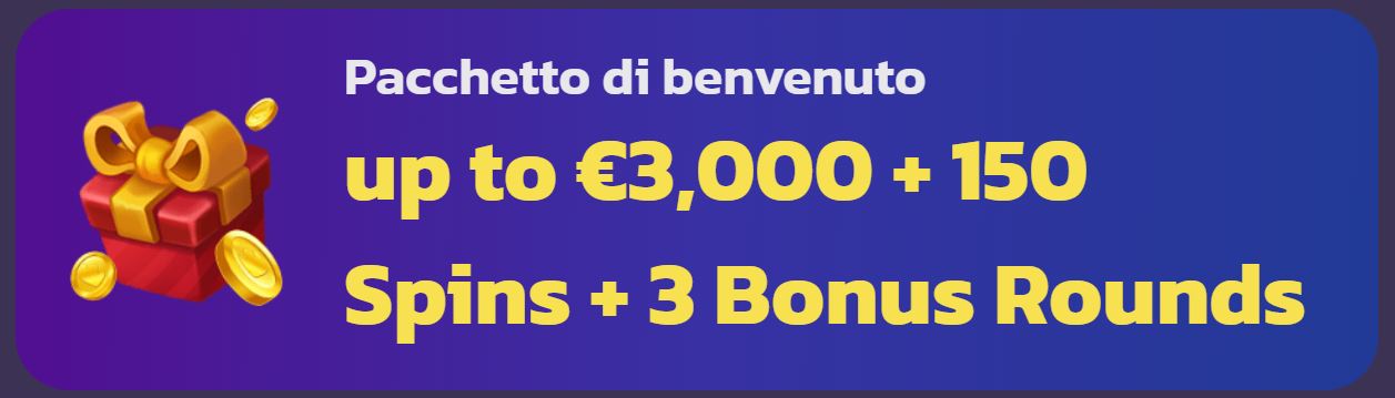 Ottieni il pacchetto benvenuto Coolzino fino a €3000